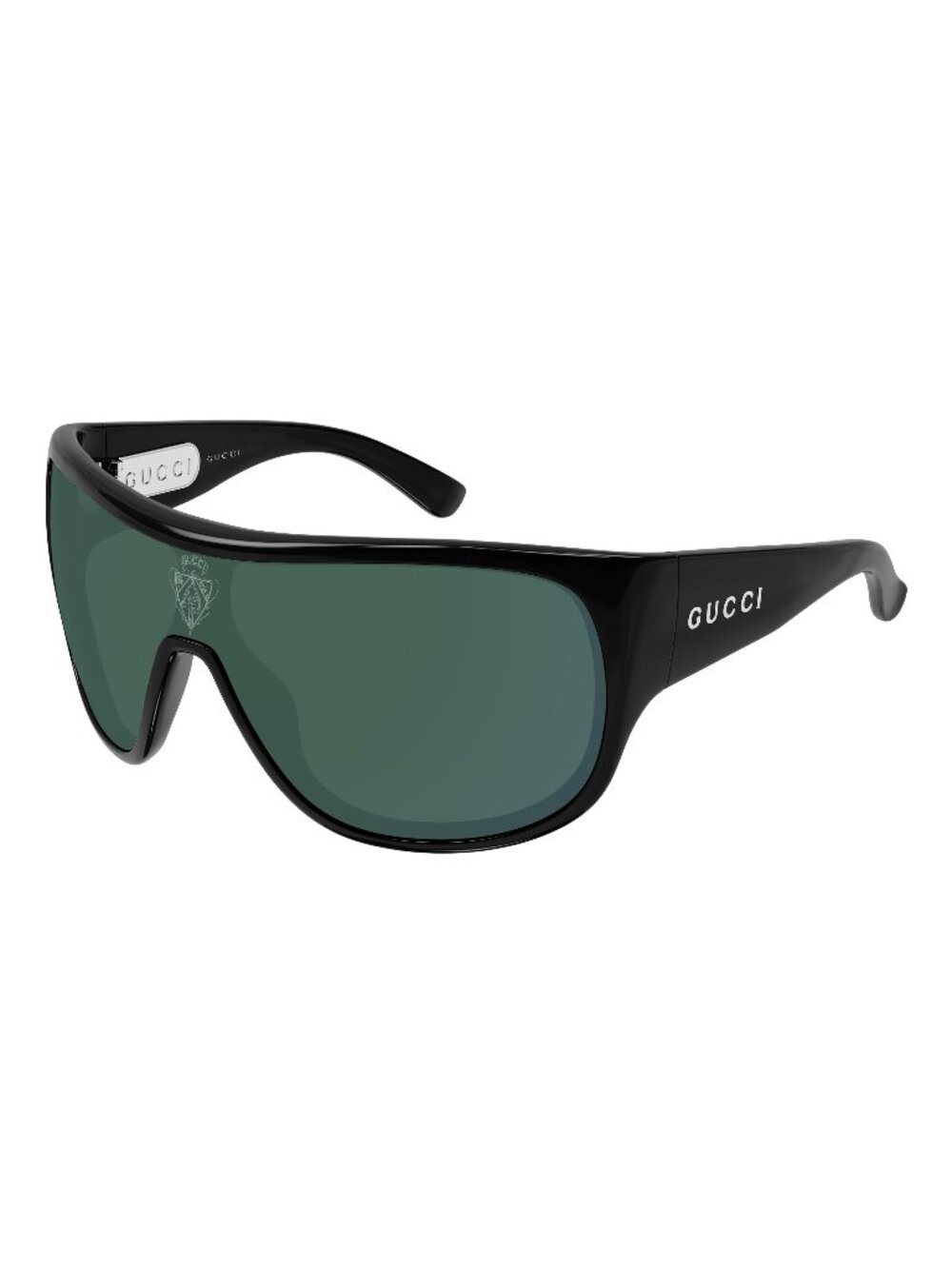 New Gucci Men's Sunglasses Black Green Lens Injected Frame GG2168S 007 99